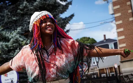 A performer at Open Streets Hyde Park